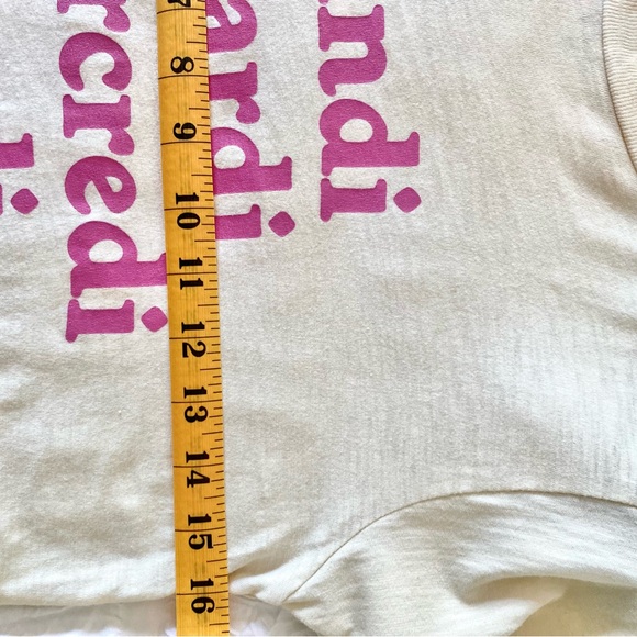 White Tee French Graphic J. Crew "Les jours de la semaine" crewneck Y2K - Picture 5 of 10